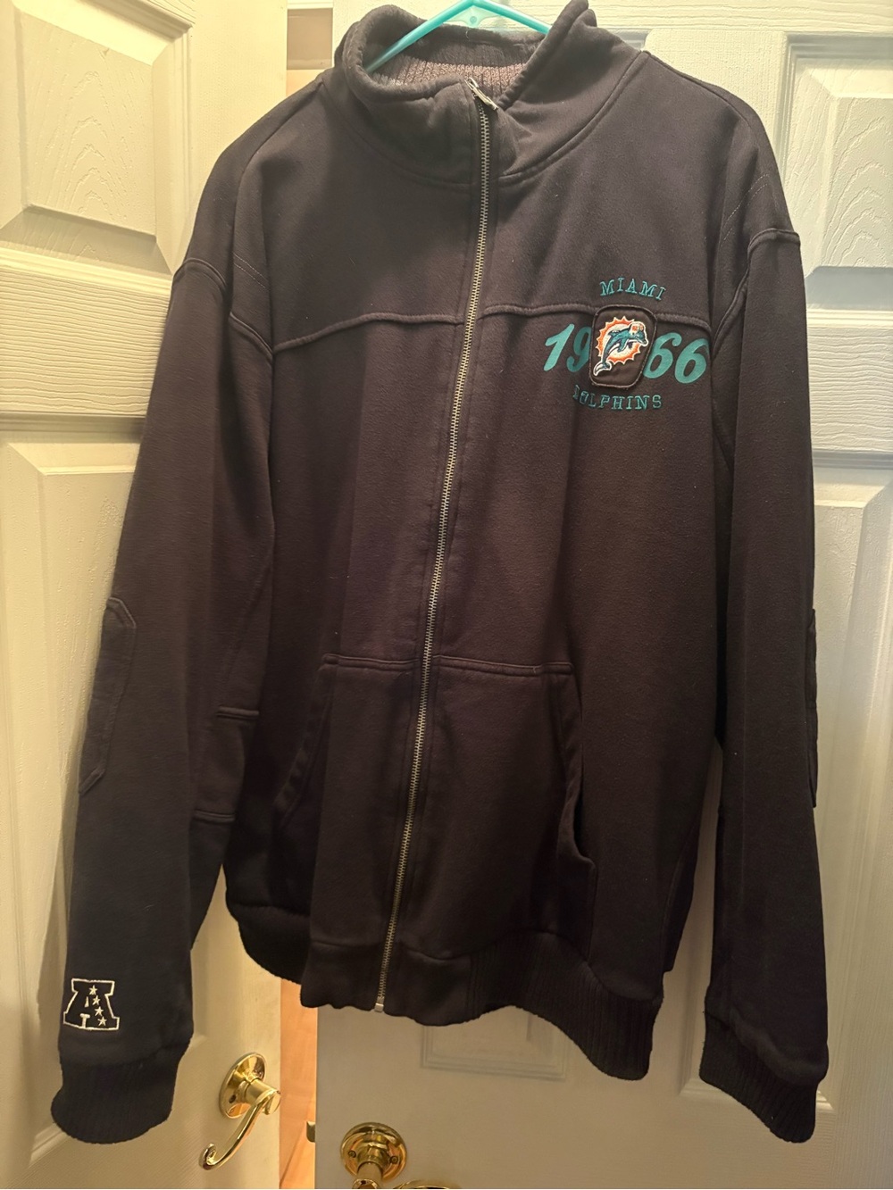 Miami Dolphins 1966 Logo Zip-Up Jacket size XXL